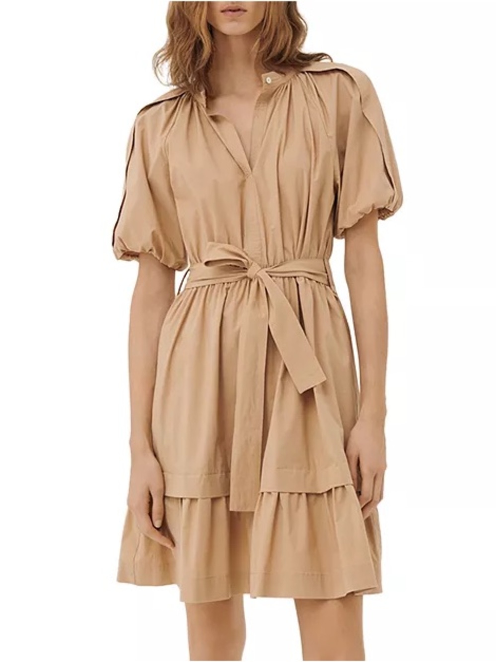 MARELLA Partita Puff Sleeve Shirt Dress